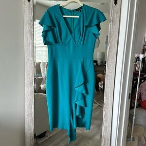 Teal Business Dress